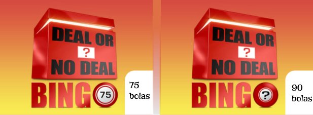 Deal or No jogo de bingo negócio